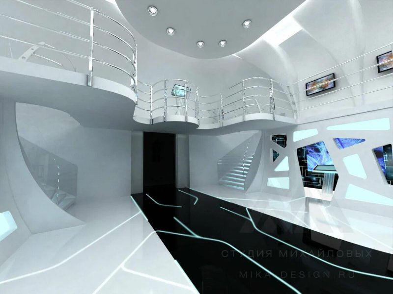 Futurism style interior