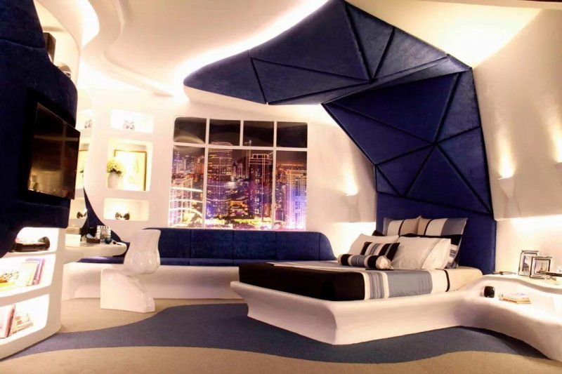 Futurism style interior