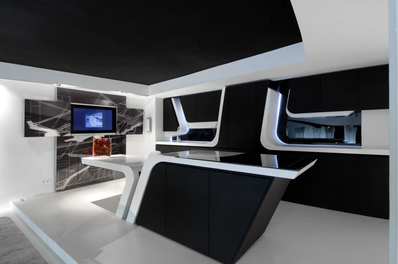 Futuristic interior