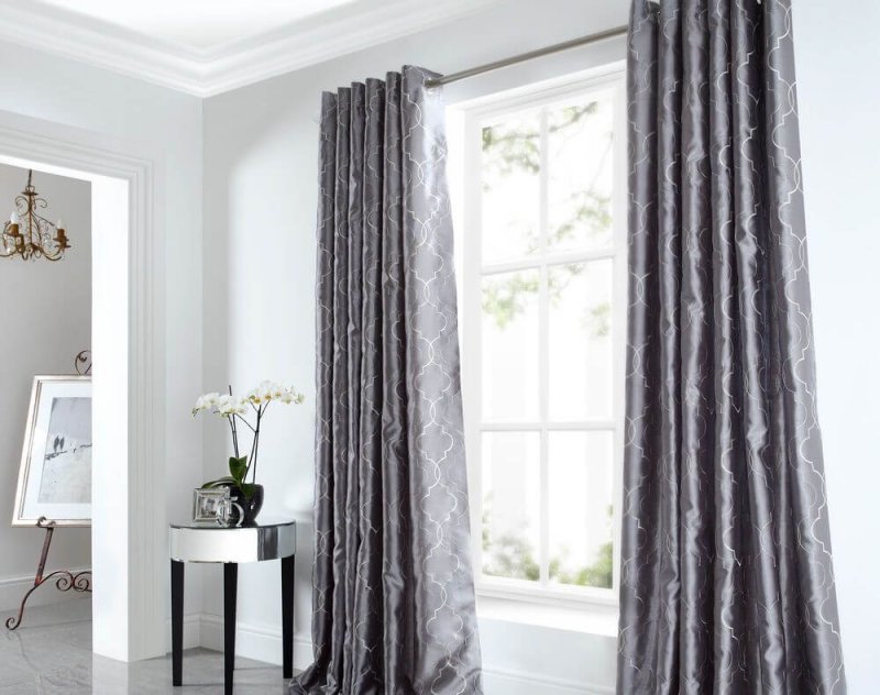 Gray curtain