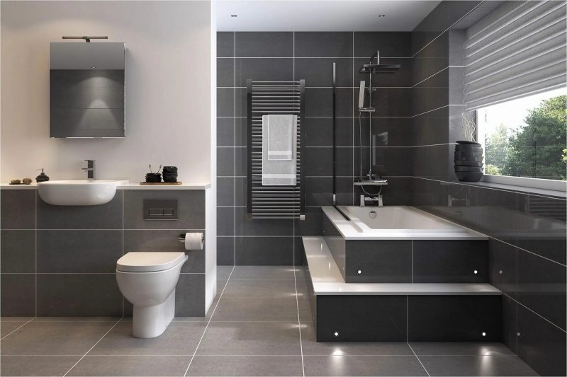 Gray bathroom