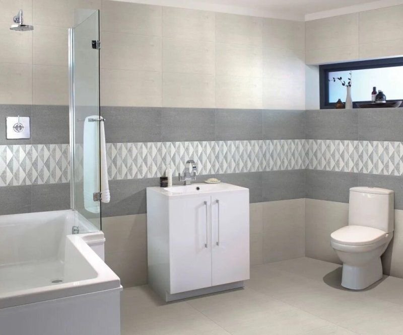 Tiles in the bathroom design