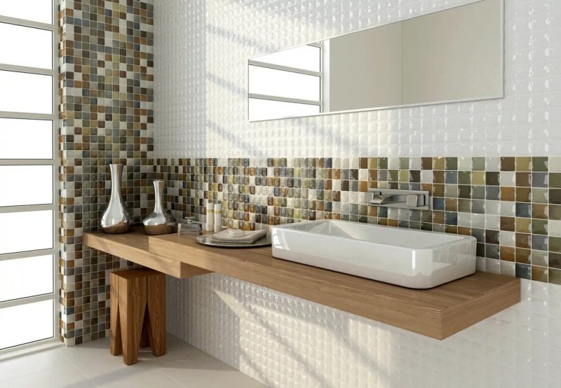 Bathroom mosaic tile