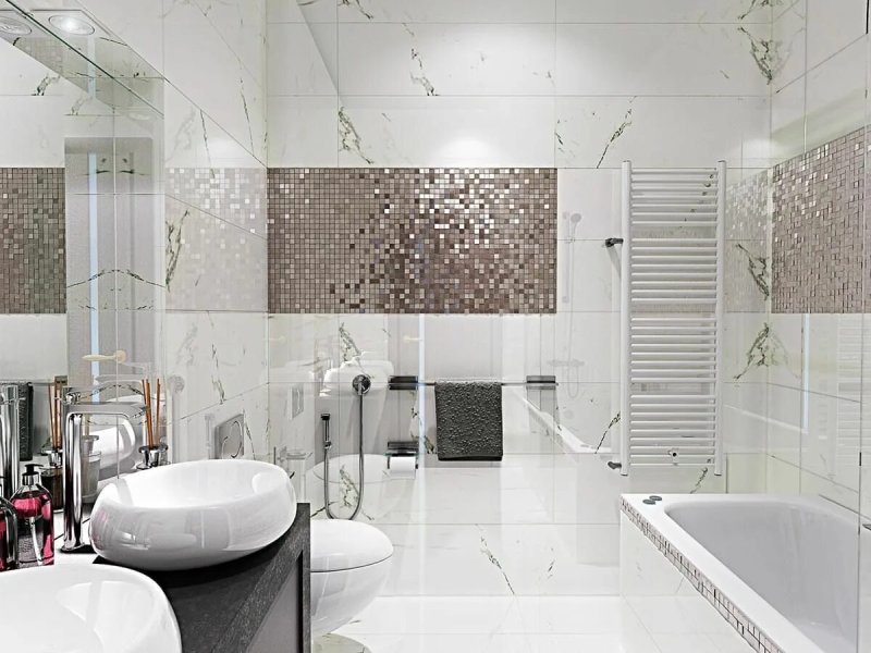 Modern bathroom tiles