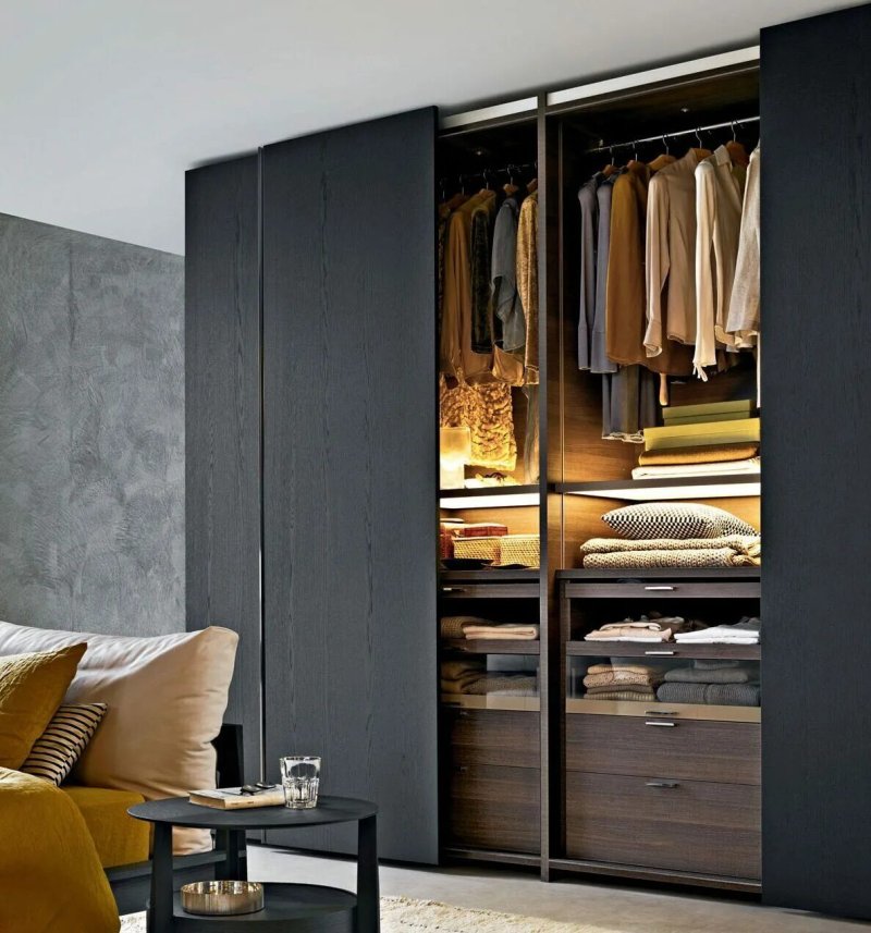 Wardrobe cabinet in the bedroom