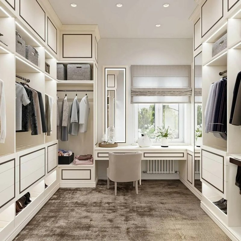 Wardrobe with the window