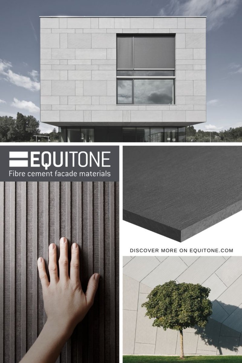 Equitone fiber cement slabs