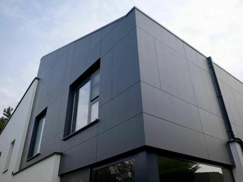 Equitone Natura N251 fiber cement panels Anthracite