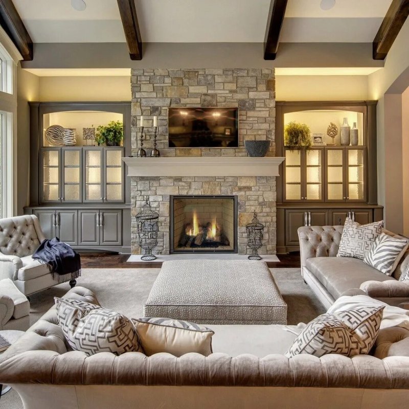 Living rooms with fireplace