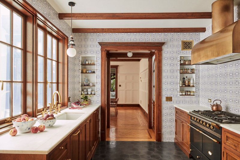 The interior of the kitchen