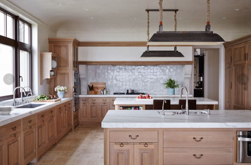 Kitchens in a wooden house