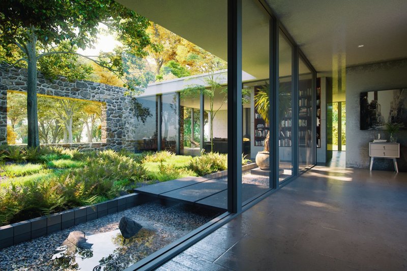 Philip Johnson's glass house