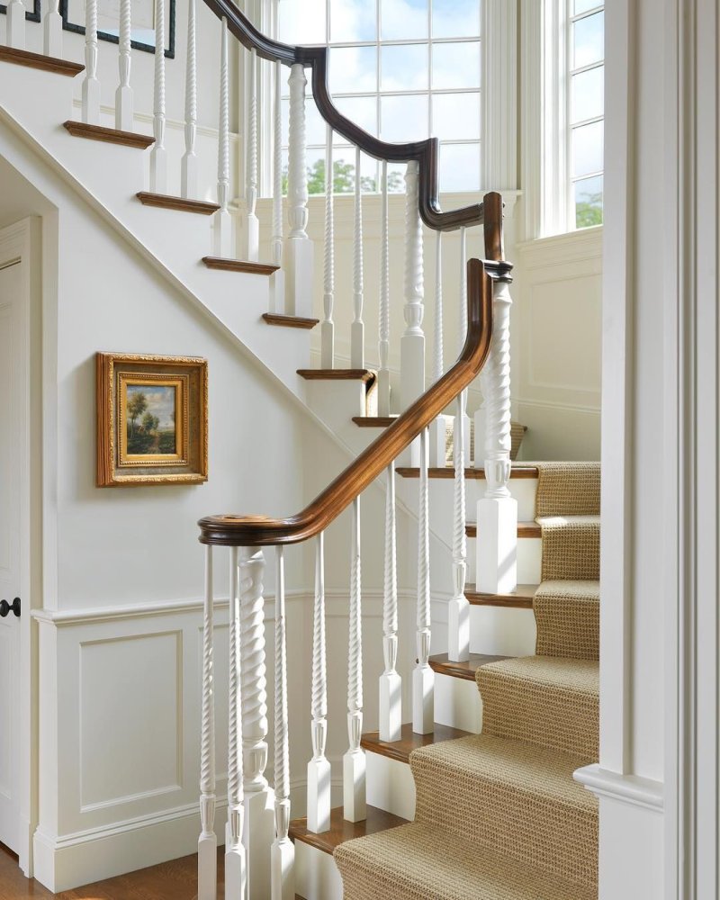 White staircase