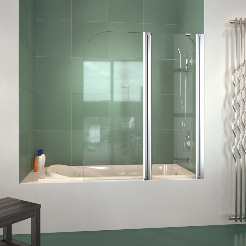 Bathroom glass curtain