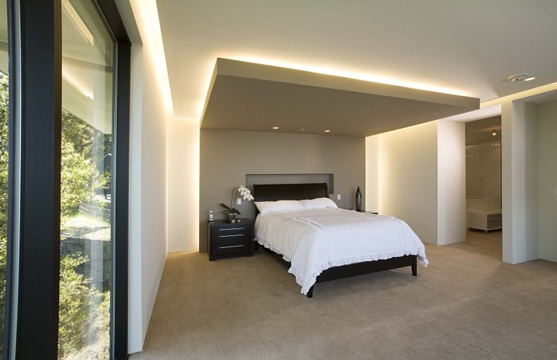 Ceiling lighting in the bedroom