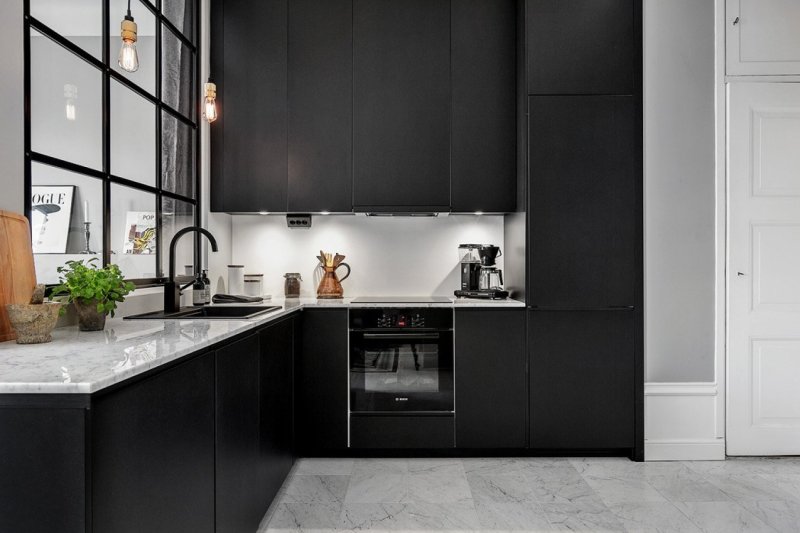 Black matte cuisine Ikea