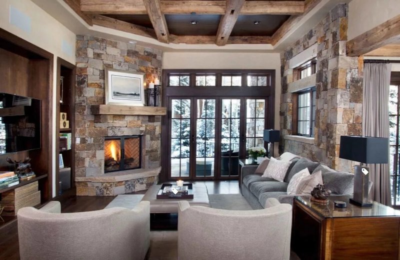 Living rooms with fireplace