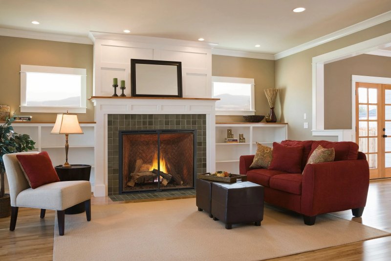 Living rooms with fireplace