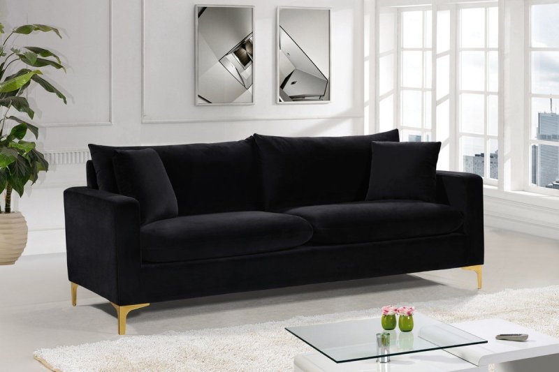 Velvet sofa