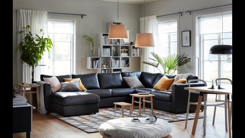 Living room in Ikea style