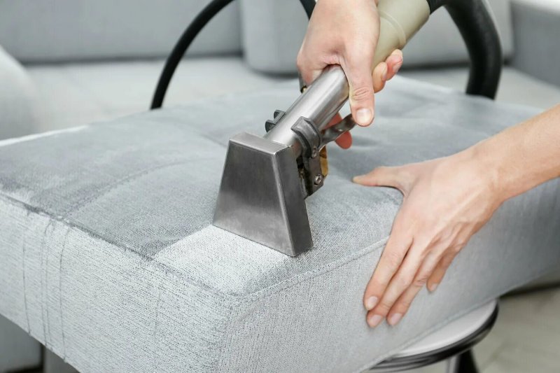 Dry cleaning of upholstered furniture