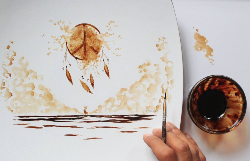 Coffee drawing