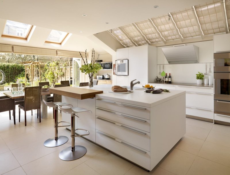 Kitchen design in a private house