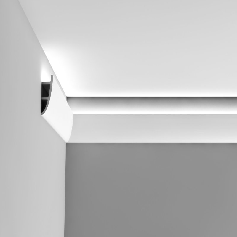 Ceiling skirting board for LED tape