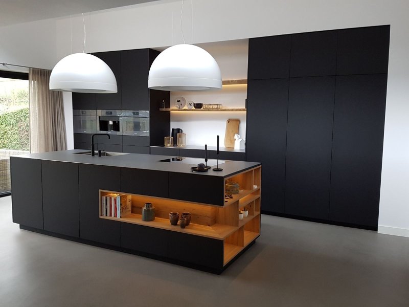 Kitchens with an island in a modern style