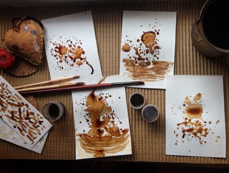 Coffee painting