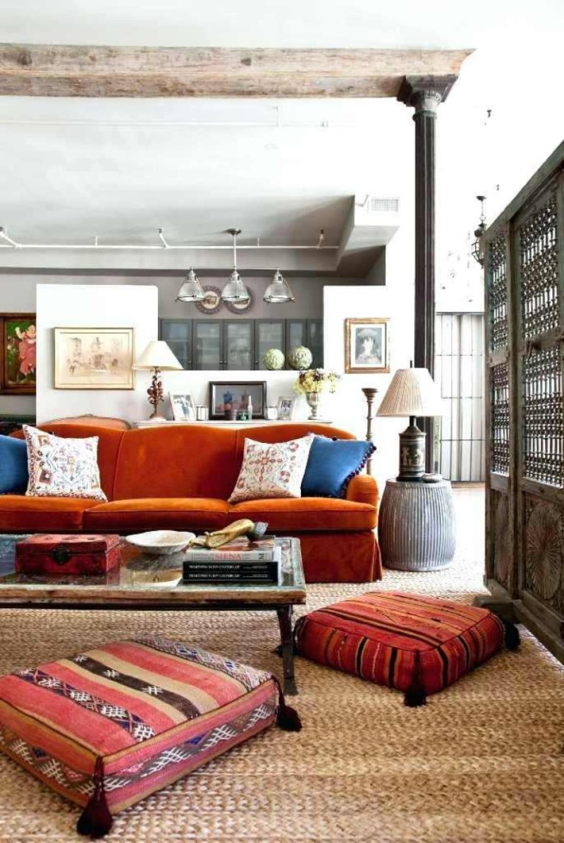 Eclectic style in the interior