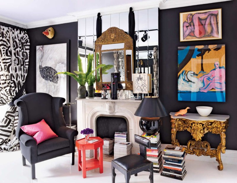 Eclectic style in the interior