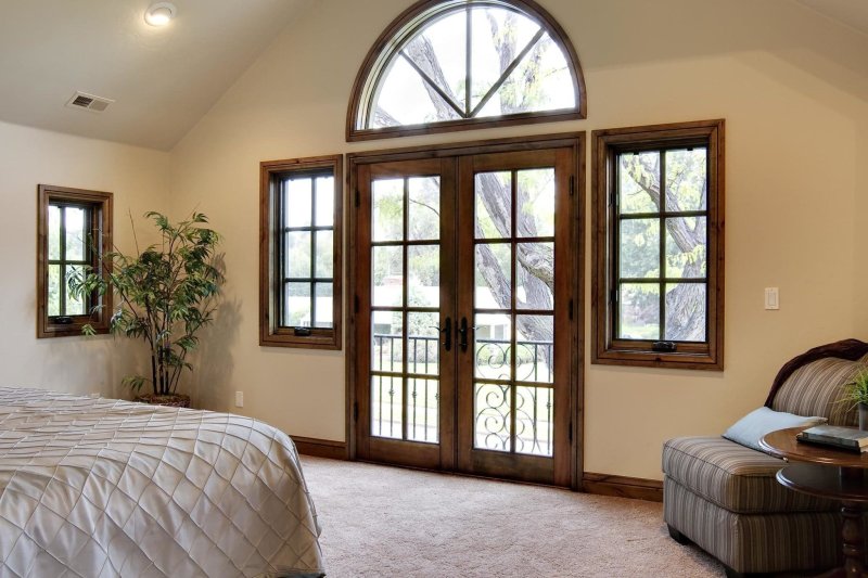 French windows in a private house