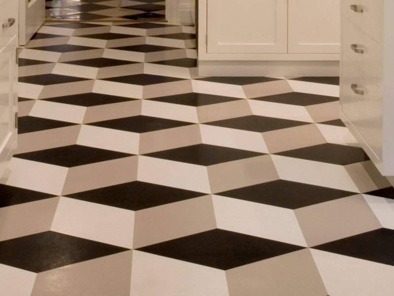 Tiles on the floor