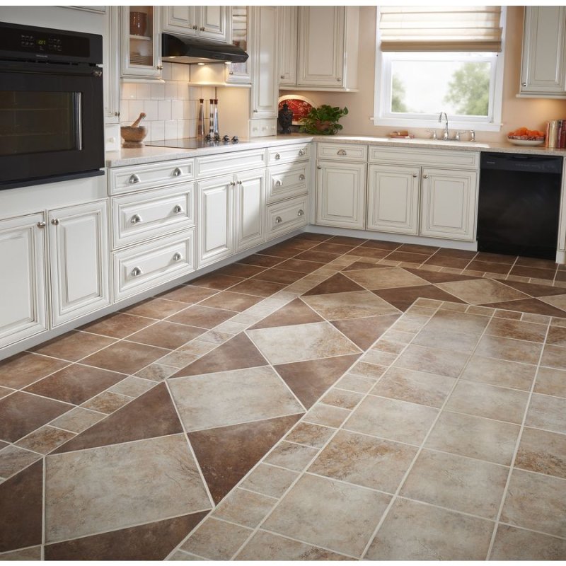 Kitchen floor tiles