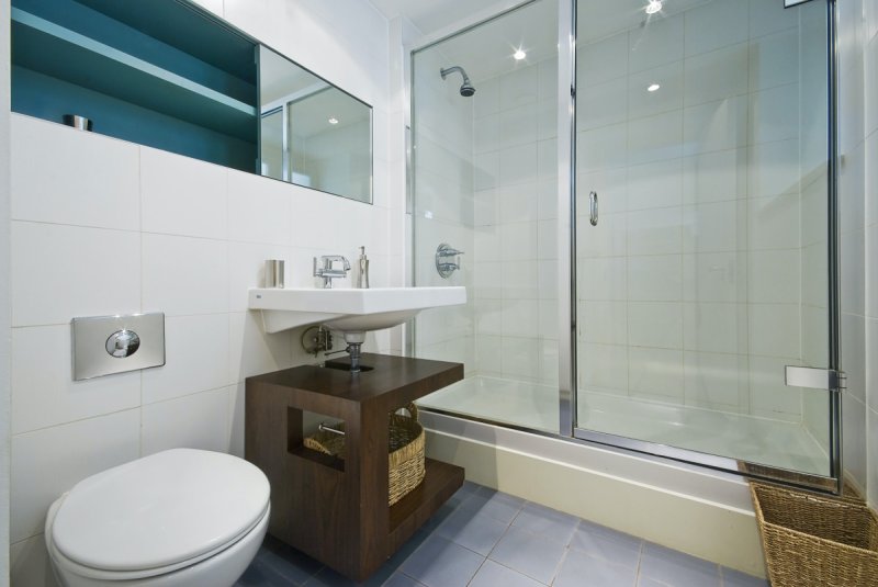 Bathroom in the studio apartment