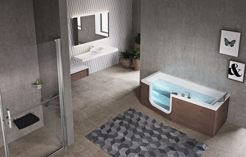 Rectangular bath