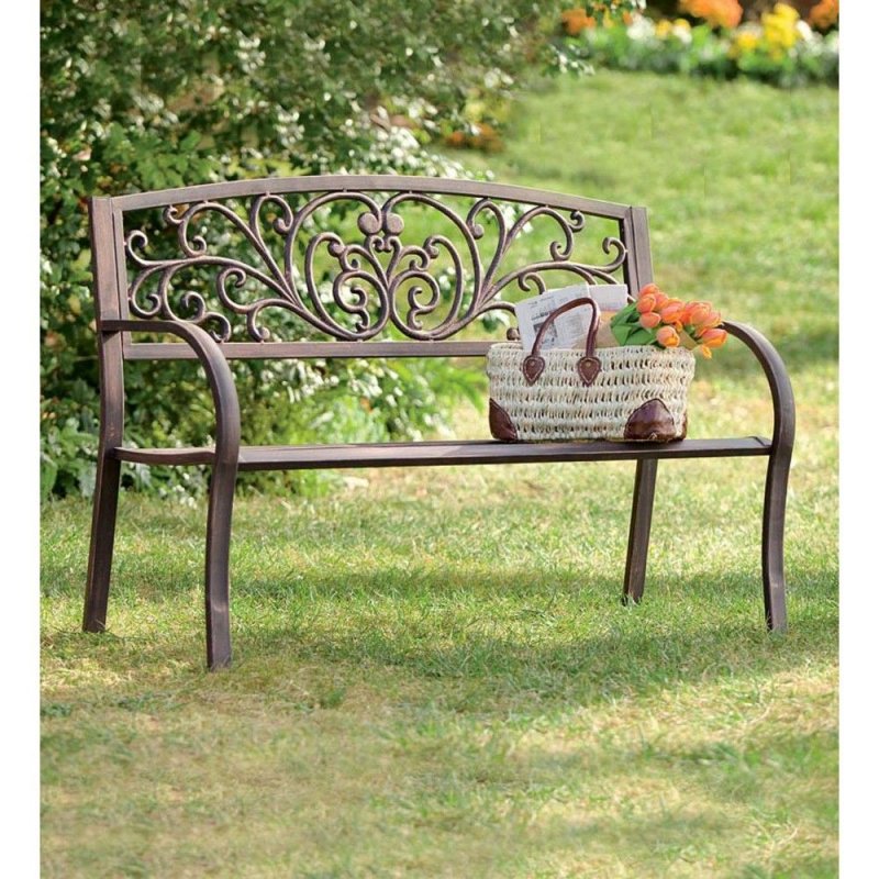 Forged bench for the garden