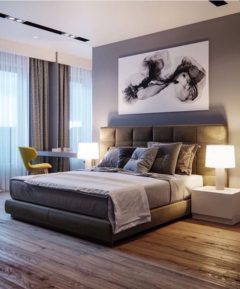 Bedrooms in modern style