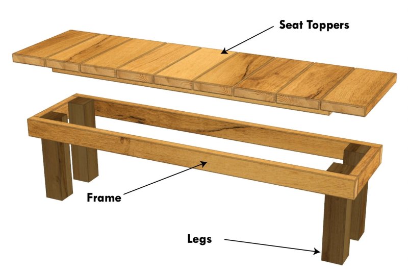 Wood Bench bench