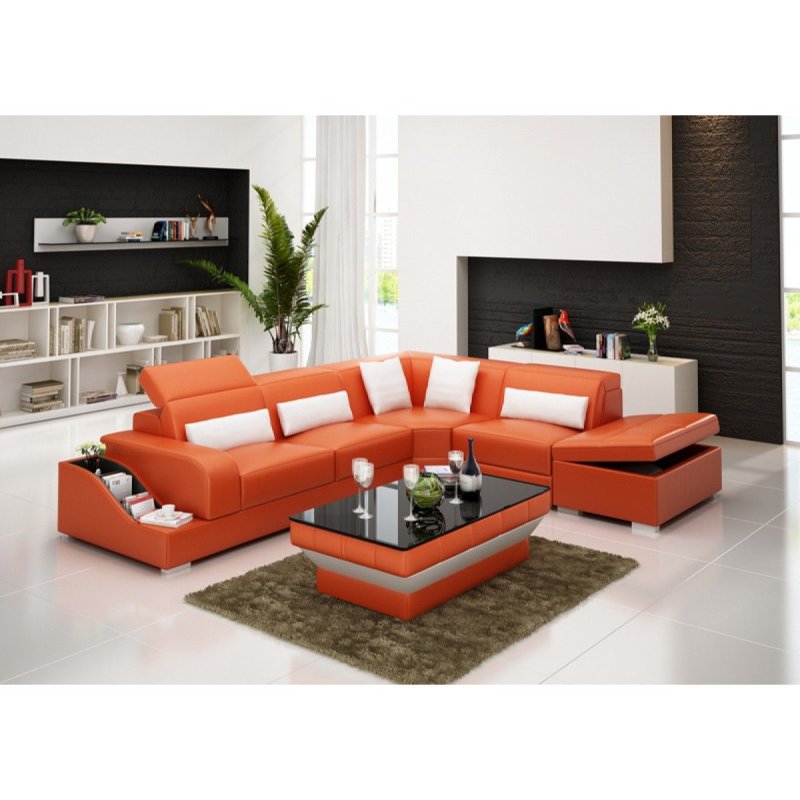 Leather sofas for the living room