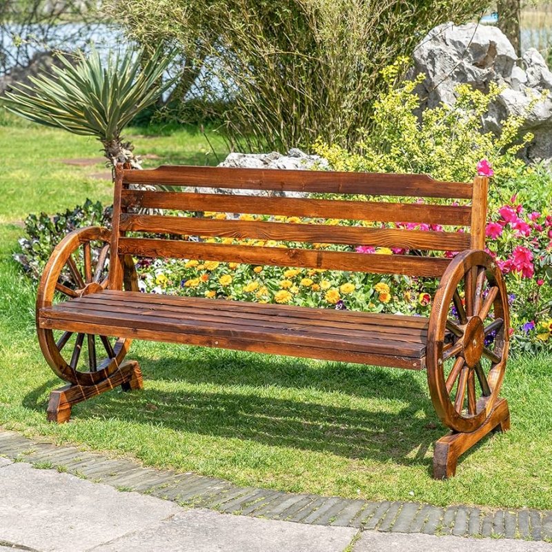 A bench on wheels