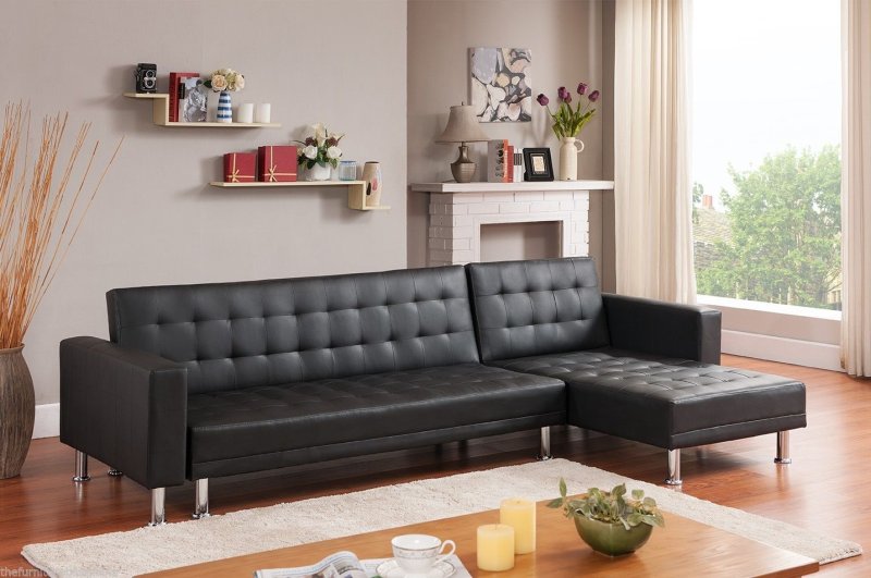 Stylish leather sofa