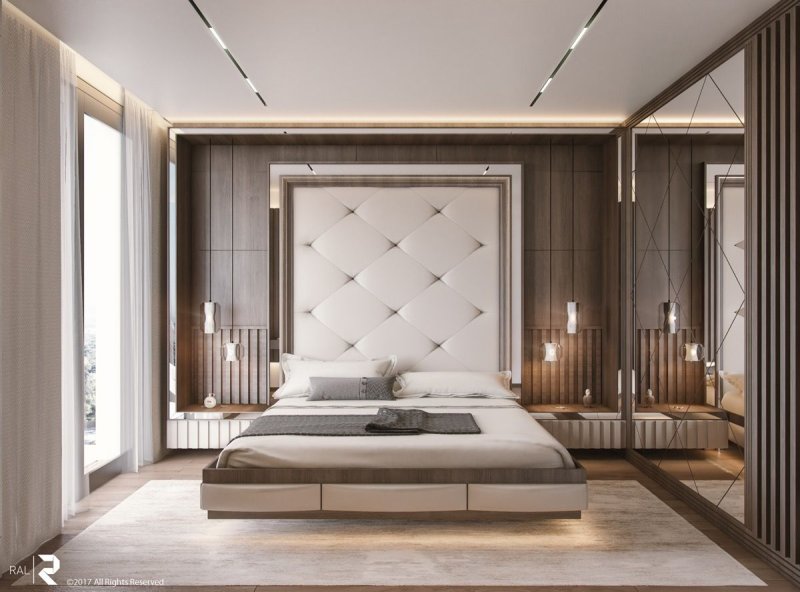 Bedrooms in modern style