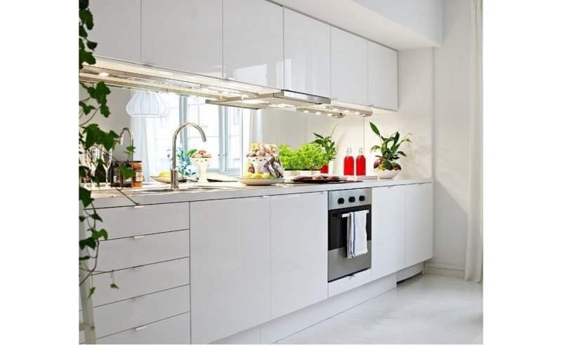 White kitchen in a modern style