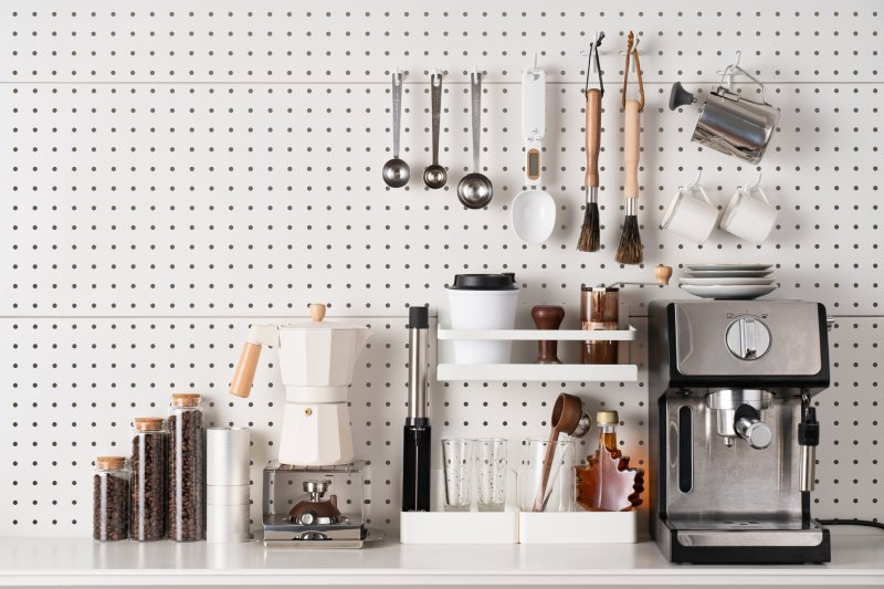 Pegboard for the kitchen