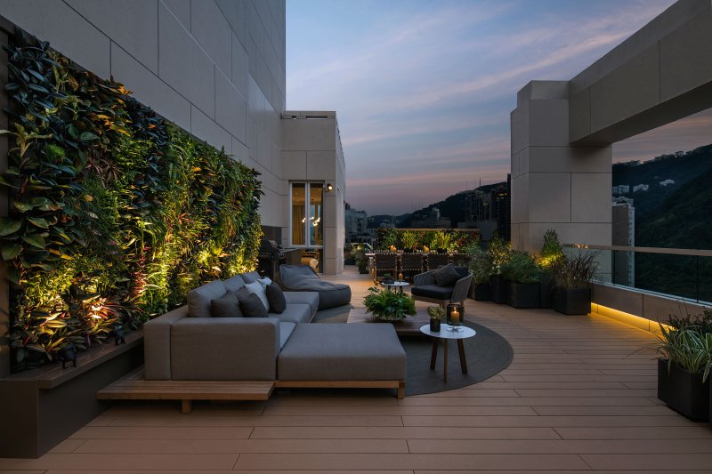 Terrace on the roof