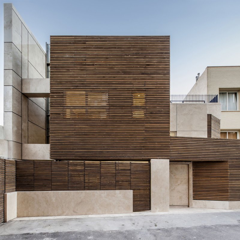 Travertin facade Modern