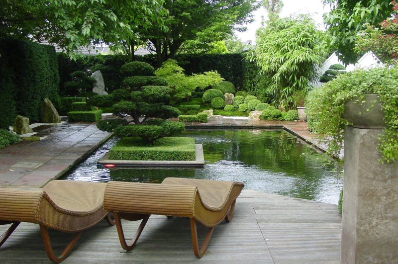 Japanese style in landscape design