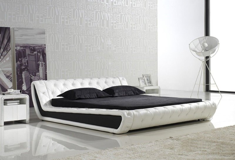 Leather bed